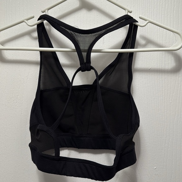Black Mesh Sports Bra Women’s Size Small - Picture 2 of 2